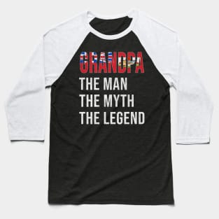 Grand Father Bermudian Grandpa The Man The Myth The Legend - Gift for Bermudian Dad With Roots From  Bermuda Baseball T-Shirt